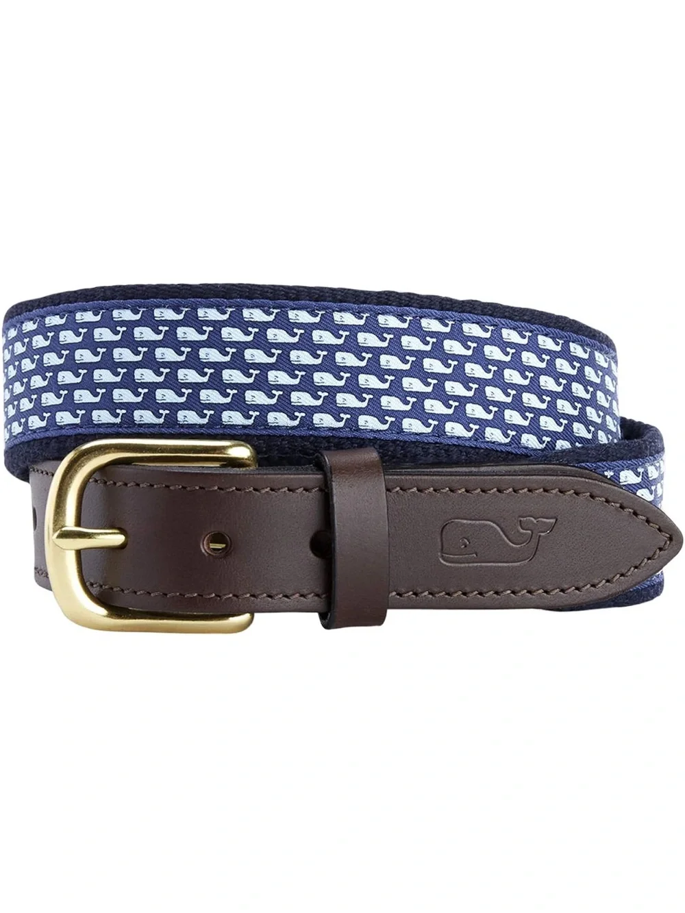 Vineyard Vines Boy’s Whale Canvas Club Belt Size 30